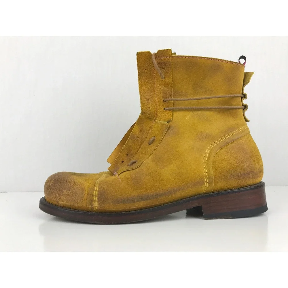 Ted Baker Mens Boots TBM583 Tan Suede Lace Up Ankle Boots Size US 9 UK 8 EU‎ 42